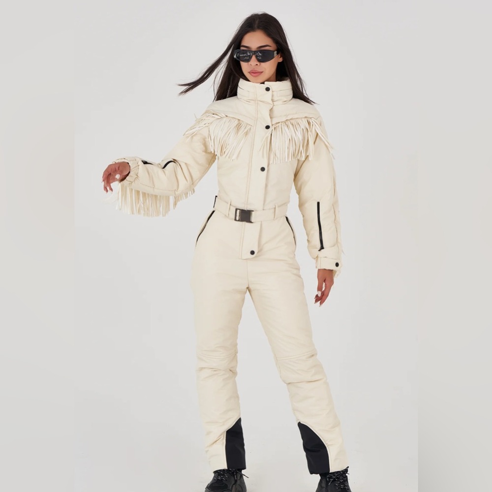 Stylish Cream Fringe Jumpsuit
